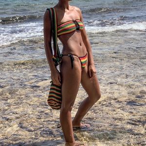 Strapless Crotchet Bikini